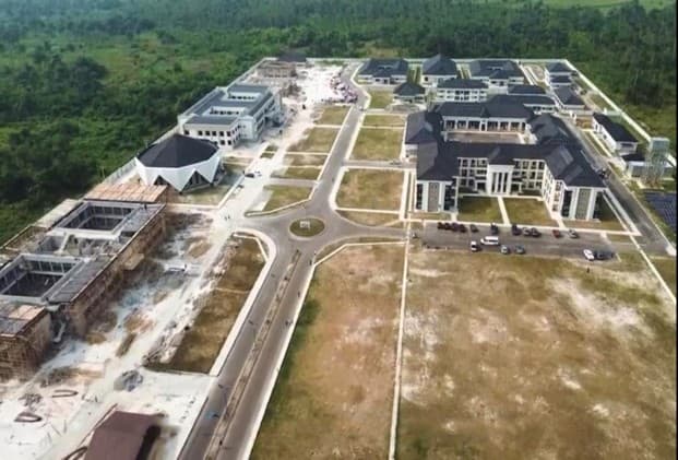 Aerial view of Southern Delta University Orerokpe Campus